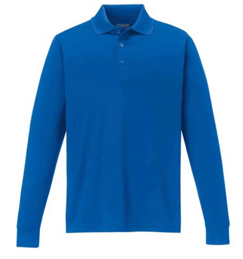 Long Sleeve Royal Blue Polo