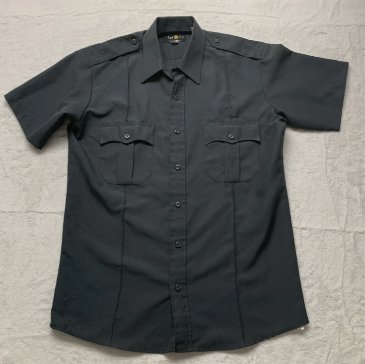Short Sleeve Charcoal Work Shirt