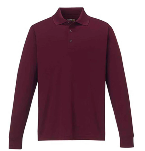 Long Sleeve Maroon Polo