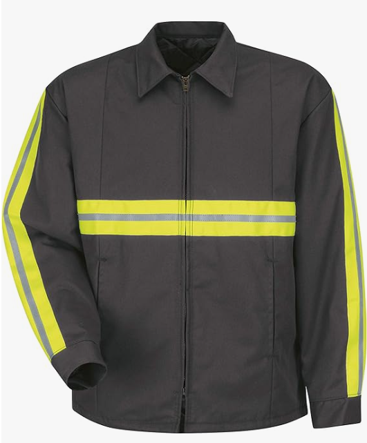 Outerwear Grey High Visibility Work Jacket